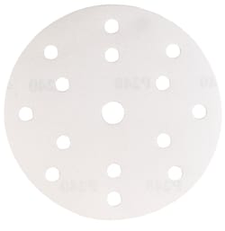 Velour-backed abrasive disc (A) 15 holes 240