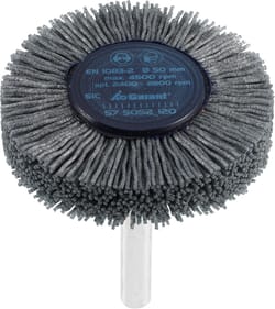 Wheel brushes with shank, silicon carbide (SiC) 120
