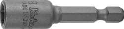 IMPACT socket wrench bit, 1/4 inch E 6.3 with magnet 10 mm