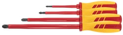 Electrician&rsquo;s screwdriver set for Phillips fully insulated 4