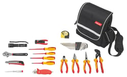 Electronics tool kit, 24 pieces in electrician’s case 24
