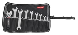 Assembly tool set, 9 pieces in a tool roll 9