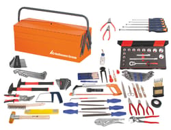 Assembly tool set, 107 pieces with sheet metal toolbox