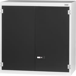 Top-mounted cabinet with Plain sheet metal swing doors 1000 mm